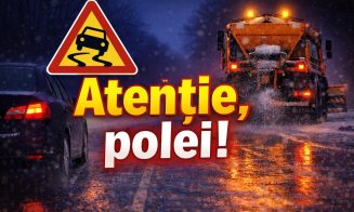 Atenție, șoferi! Risc de polei în județul Cluj. A fost emis COD GALBEN