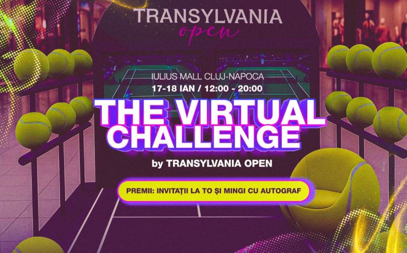 Participă la competiția de tenis virtual din Iulius Mall și câștigă o invitație dublă la Transylvania Open!
