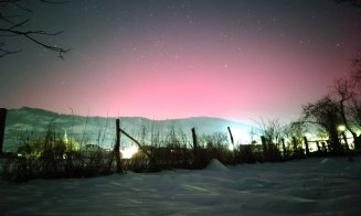 Spectacol de culori pe cerul Clujului. Aurora boreală, vizibilă în mai multe zone / Imagini superbe și din avion