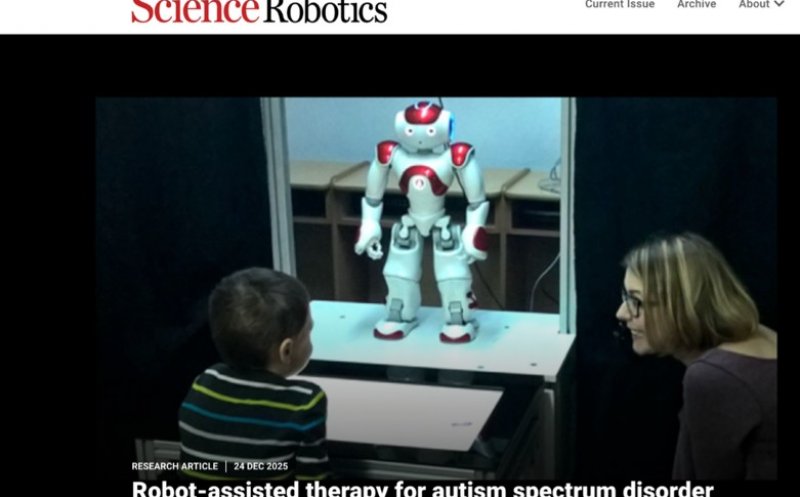 Cercetare de top la UBB: Cum pot ajuta roboții în terapia copiilor cu autism