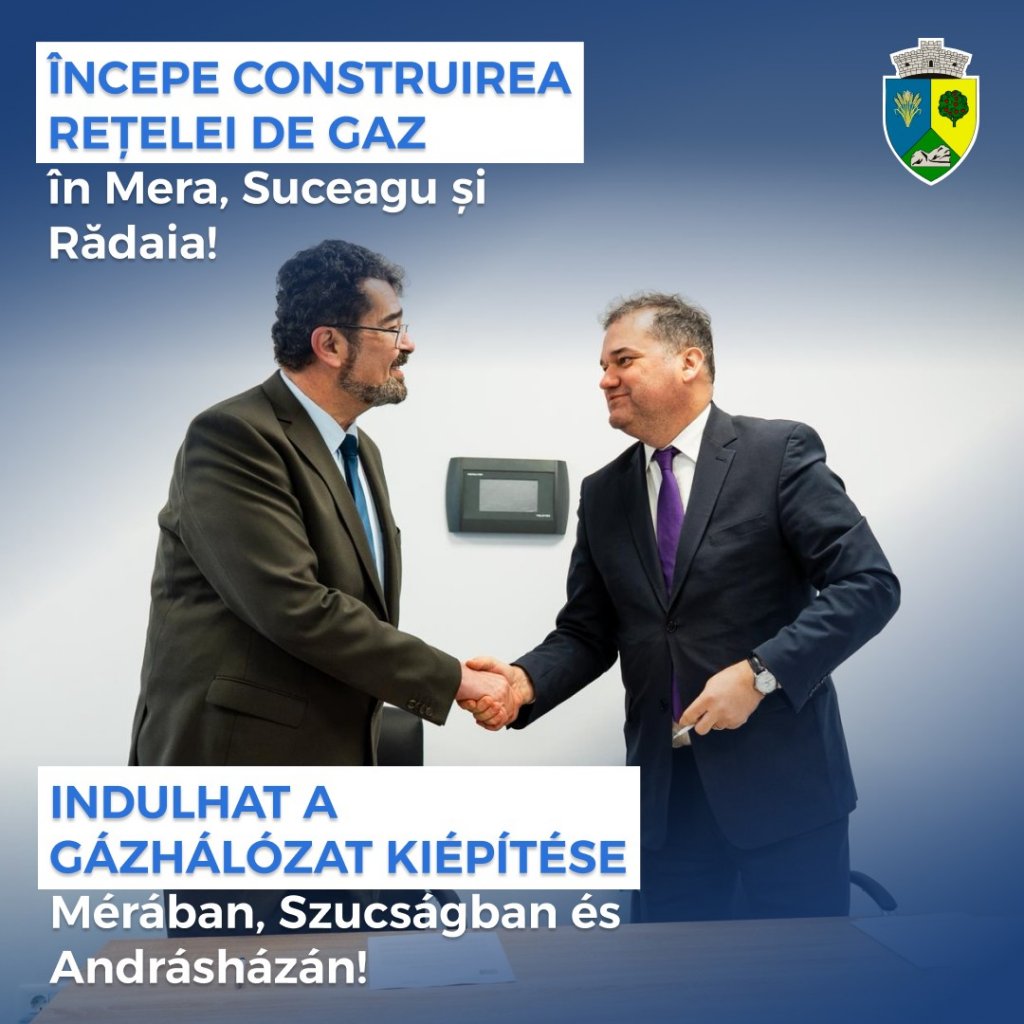 Începe construirea rețelei de gaze în trei localități din județul Cluj. Investiție de 15 mil. lei