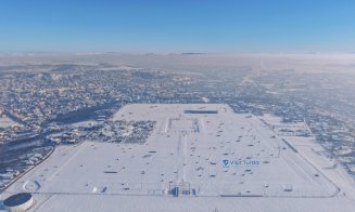 IMAGINI spectaculoase de iarnă cu Castrul Roman de la Turda