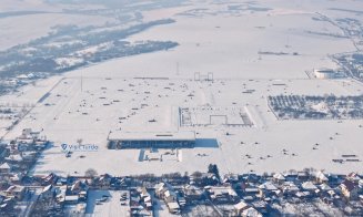 IMAGINI spectaculoase de iarnă cu Castrul Roman de la Turda