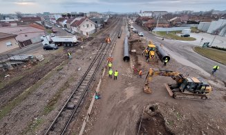 Calea ferată Cluj – Oradea – Frontieră Ungaria: Așa arată lotul pe care constructorul lucrează non-stop
