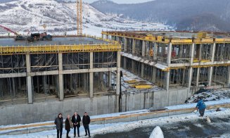 Șantierul viitorului Muzeu de Istorie al Transilvaniei din Florești, surprins din dronă:  60% din lucrări finalizate