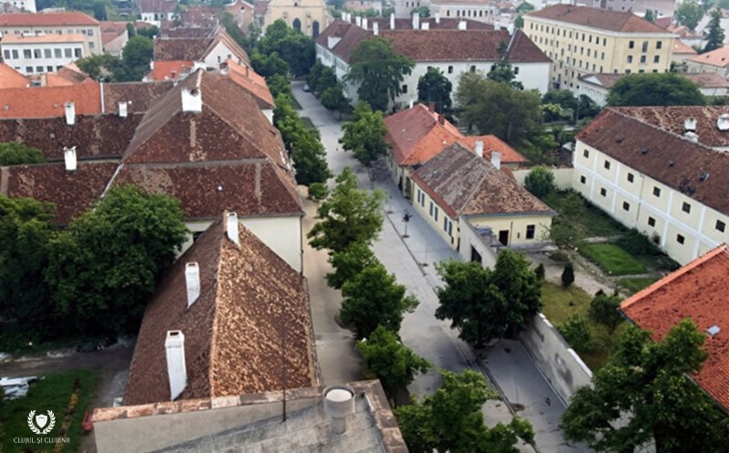 Ulița Lupilor din vechiul Cluj. Acum e pietonală