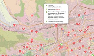 A început marea ”peticire” a șoselelor găurite din Cluj-Napoca / Unele petice par făcute de mântuială