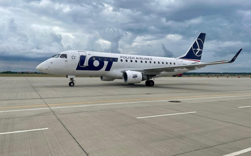 Record negativ stabilit la Oradea: avionul de Varșovia a decolat cu doar 2 pasageri la bord