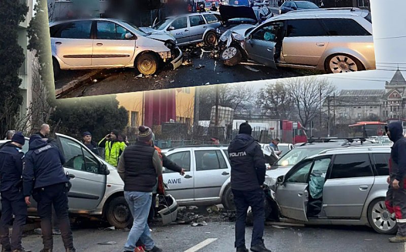 Martor ocular la accidentul cu 5 mașini din Turda: 'S-a instalat panica... dar în câteva secunde au apărut...' / Ce a transmis Poliția despre carambol