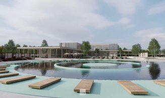Cum va arăta aqua park-ul uriaș care se va face la doi pași de Cluj. Promite distracție tot anul: șapte bazine, piscină cu valuri, spa și tobogane