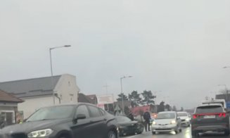 ACCIDENT în Florești. Bolid făcut acordeon în mijlocul drumului