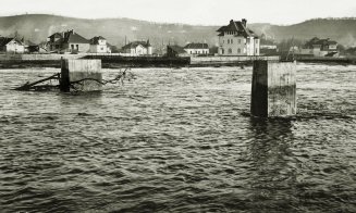 Someșul ieșit din matcă la capătul Parcului Central, 1932