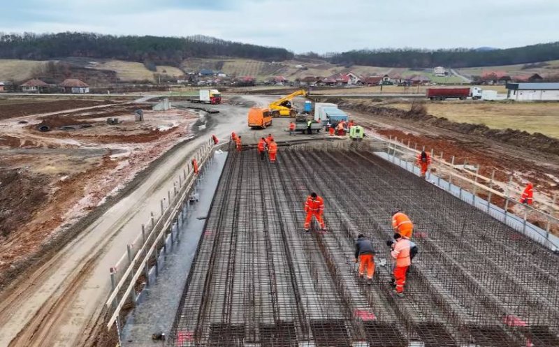 Se lucrează de zor pe Autostrada Transilvania: Nodul de la Zimbor și de la Românași. Cum arată șantierele
