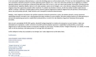 Dovada Integral că a refuzat să se asocieze cu românii de la Dimex pentru Centura Metropolitană