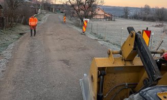 Drum din județul Cluj, reabilitat după ce a fost distrus de vijelii și ploi