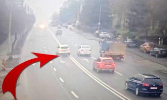 Cluj-Napoca: Șoferul care a depășit pe dubla continuă nu e un tinerel, ci un bătrânel de 70 de ani certat cu Codul Rutier. A rămas 2 luni fără carnet