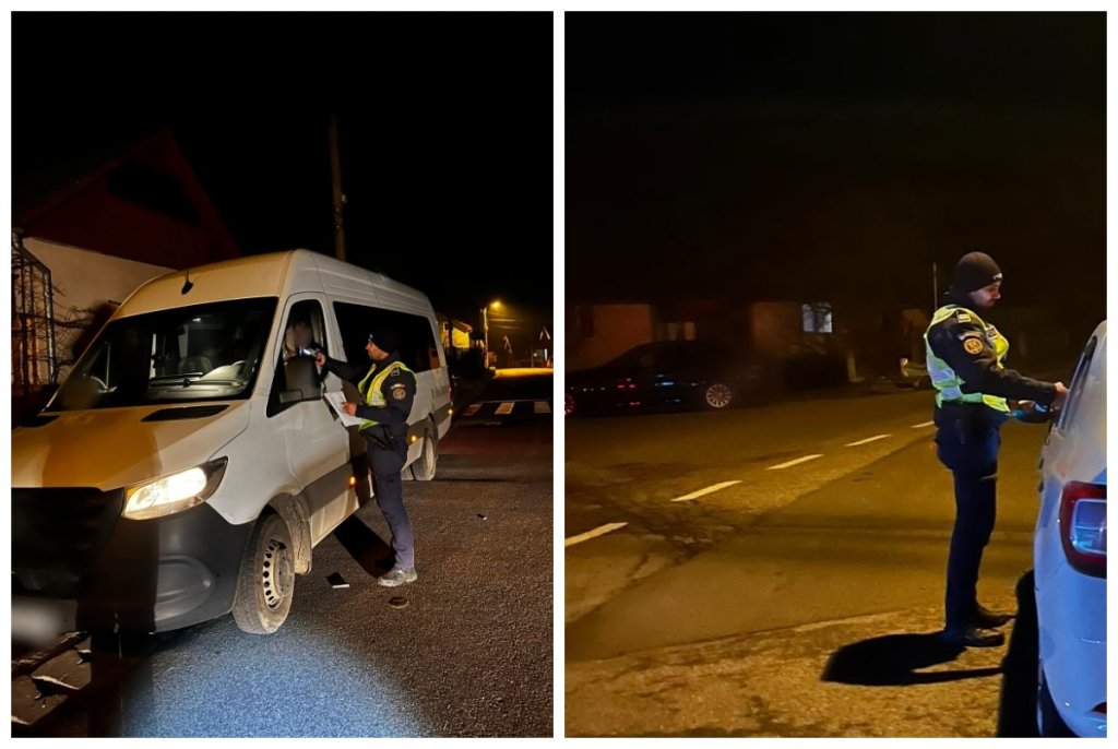 Transport ilegal depistat de polițiștii clujeni. Ce amendă a primit șoferul