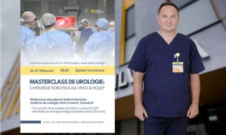 Masterclass de urologie dedicat chirurgiei robotice Da Vinci și tehnicilor HoLEP, la Cluj-Napoca