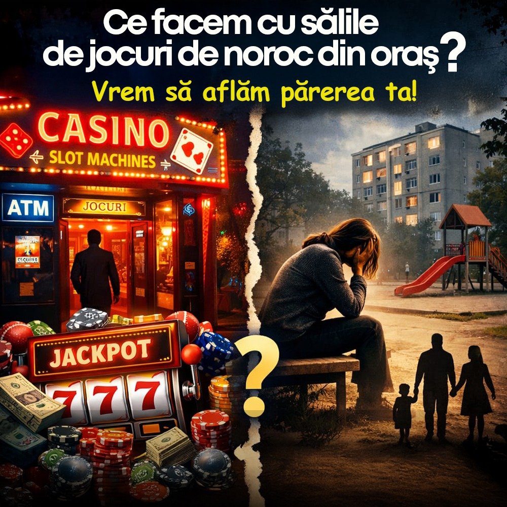 Primarul din Turda cere părerea cetățenilor despre sălile de jocuri de noroc din oraș: „Vreau să știu ce credeți voi”