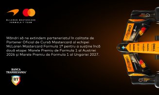 Mastercard și Banca Transilvania extind parteneriatul cu echipa de Formula 1 McLaren