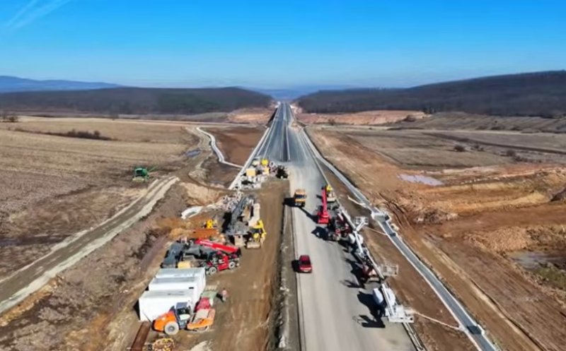 IMAGINI spectaculoase cu lotul complet Zimbor – Poarta Sălajului de pe Autostrada Transilvania. “Lucrarea avansează bine”