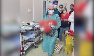Intervenție spectaculoasă la SCJU Cluj! O echipă de chirurgi a îndepărtat o tumoră de 25 kg într-o operație de mare risc