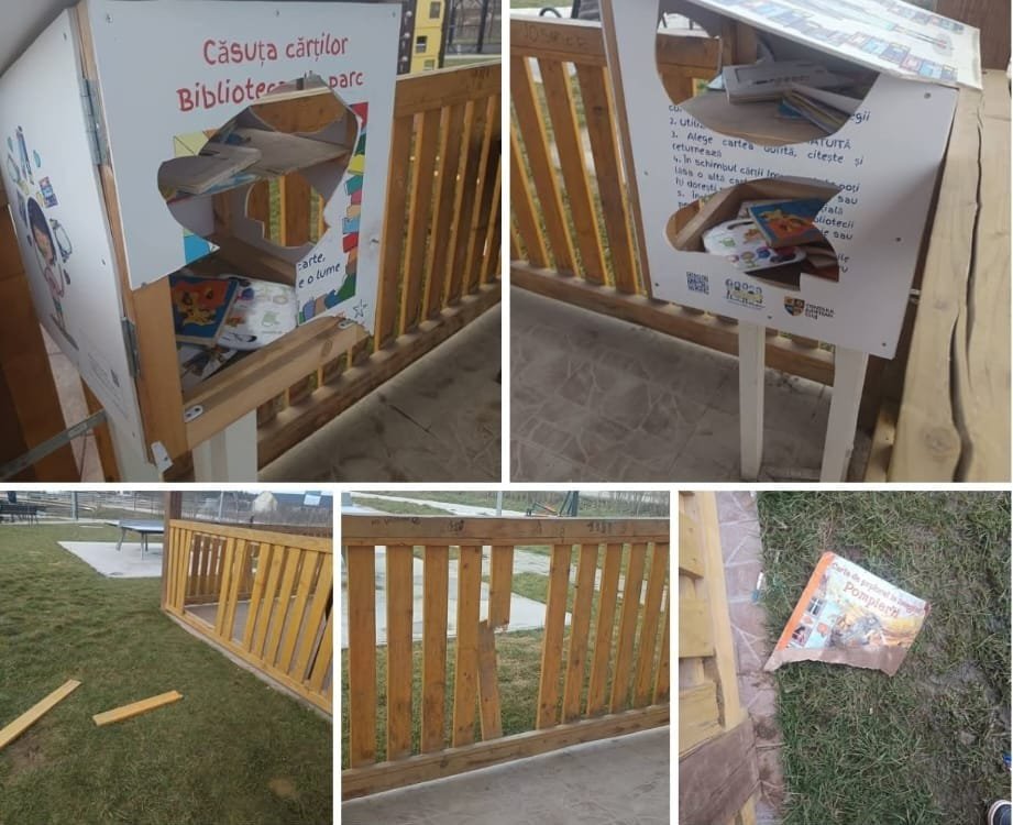 Vandalism în plină zi: patru minori au făcut prăpăd într-un parc de lângă Cluj. Nota de plată ajunge la părinți