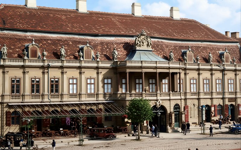 Instantaneu din Piața Unirii, anul 1899