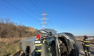 Accident GRAV centura Vâlcele-Apahida între un microbuz și o autobasculantă. 11 persoane implicate