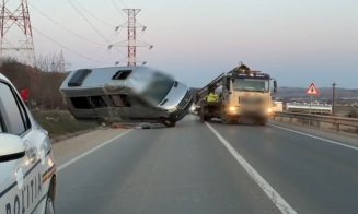 Cum s-a produs accidentul GRAV de pe centura Apahida între un microbuz și o autobasculantă în care au fost implicate 11 persoane