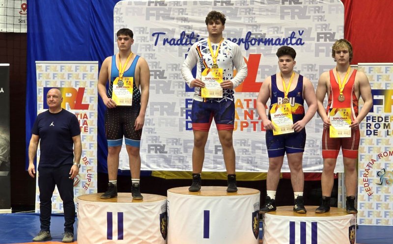 Clujenii U17, 3 medalii de aur și campioni naționali la lupte libere / Federația i-a desemnat să reprezinte România la Campionatul European