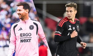 Louis Munteanu, aproape de un gol acrobatic în meciul cu Lionel Messi