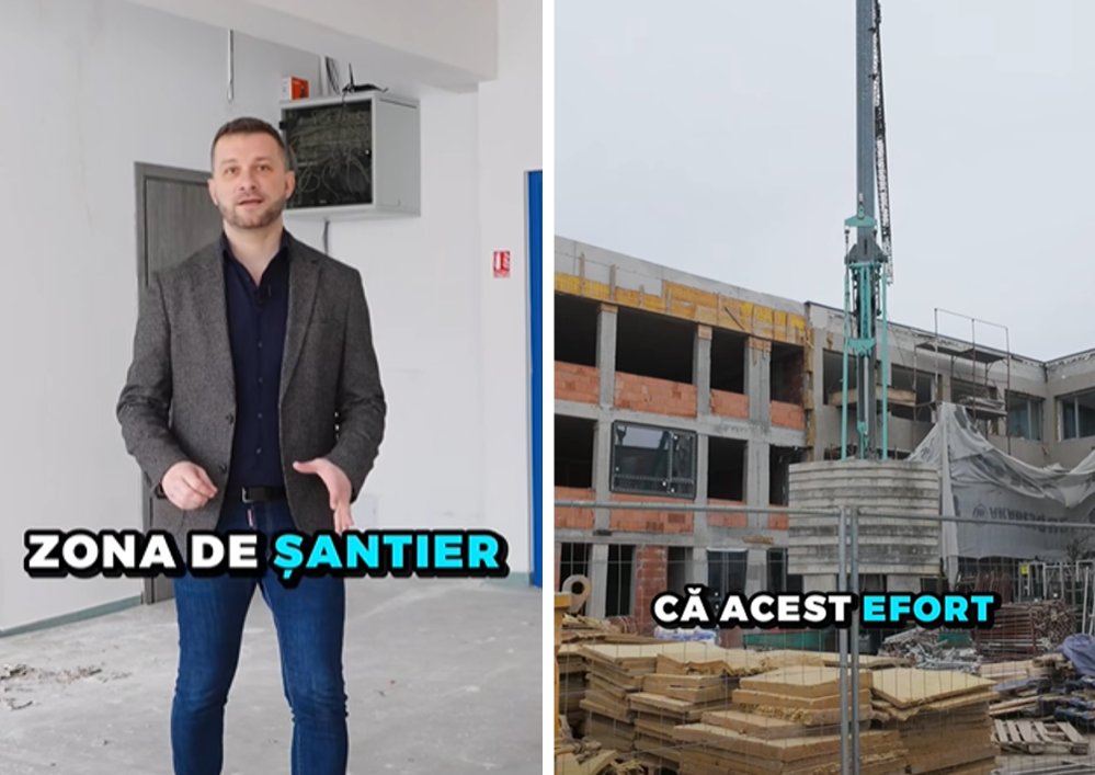 Primarul Bogdan Pivariu, pe șantierul Liceului „Dumitru Tăuțan”: „Educația rămâne cea mai importantă investiție într-o comunitate”