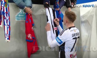 Cine este jucătorul de la ”U” Cluj care a semnat tricouri și fulare cu FCSB, după ”instrucția” Șepcilor Roșii cu campioana de pe Arena Națională