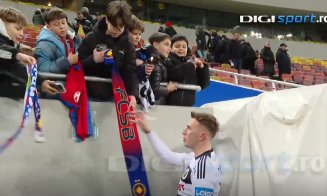 Cine este jucătorul de la ”U” Cluj care a semnat tricouri și fulare cu FCSB, după ”instrucția” Șepcilor Roșii cu campioana pe Arena Națională