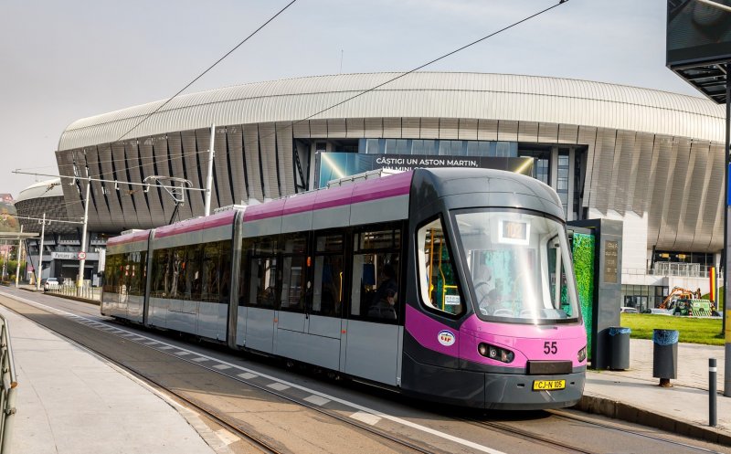 CTP Cluj: Circulația tramvaielor pe linia 102 se suspendă temporar. Pe linia 100A vor circula autobuze