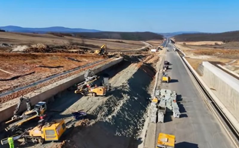 Șantierul Autostrăzii Transilvania, surprins în imagini impresionante: progres pe lotul Zimbor – Poarta Sălajului