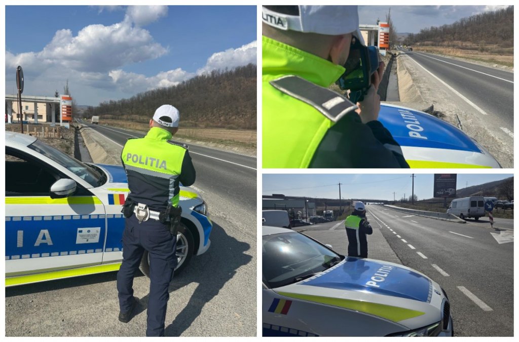 Controale intense pe cel mai periculos drum din Cluj: polițiștii îi „vânează” pe vitezomani