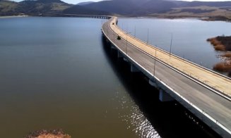 Cum arată acum viaductul impresionant de pe Autostrada Transilvania, care șerpuiește peste lacul de acumulare