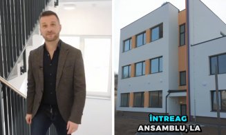 Primarul Floreștiului, la clădirea corpului modernizat din zona Liceului „Dumitru Tăuțan”. Aici vor învăța 9 clase noi