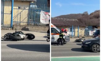 Accident rutier grav în Florești. Un motociclist a fost transportat la spital