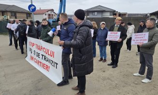"Stop traficului greu și de tranzit în cartier!". Clujenii protestează din nou în Someșeni