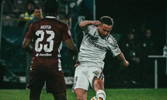 Spectacol în Gruia. CFR câștigă în fața Rapidului un meci cu patru șuturi în bară