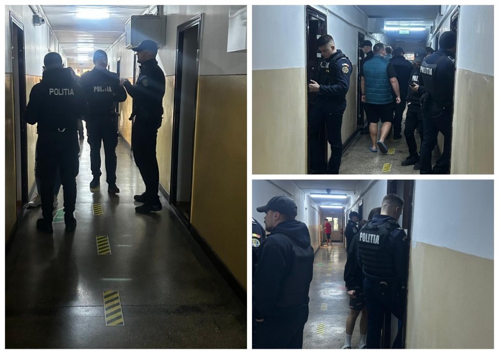 Razie cu scandal în căminele din Hașdeu. Studenții reclamă intrarea forțată a poliției: "Vorbim despre abuz în serviciu"