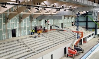 IMAGINI noi de pe șantierul Bazinului Olimpic din Borhanci: lucrările au trecut de 75%