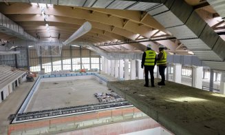 IMAGINI noi de pe șantierul Bazinului Olimpic din Borhanci: lucrările au trecut de 75%