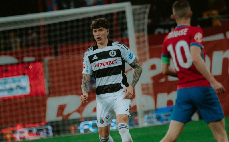 Andrei Coubiș și secretul fizicului său. Ce mănâncă și cum se pregătește fundașul Universității Cluj