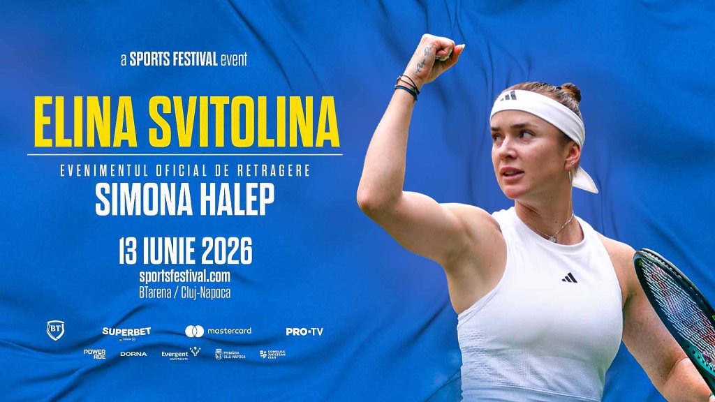 Elina Svitolina, prezentă la meciul de retragere al Simonei Halep. Andrew Krasny, vocea tenisului mondial vine la Cluj