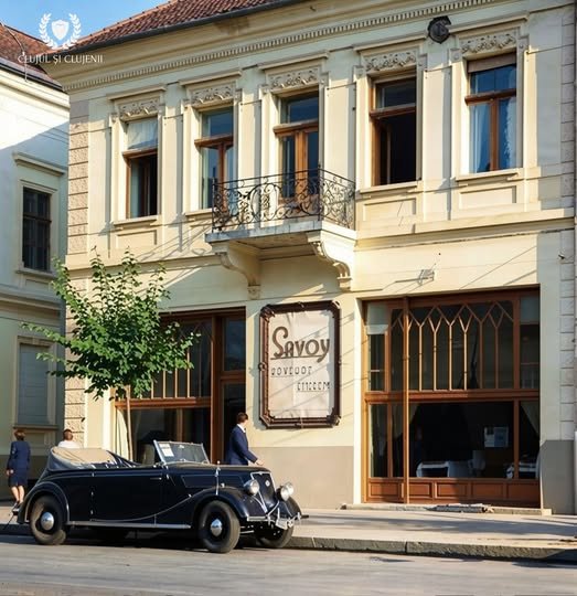 Vechiul Cluj - Fostul restaurant Savoy (Fetițele Vieneze)