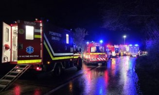 Accident grav pe DJ 150, în județul Cluj! Șapte răniți după o coliziune frontală între două autoturisme